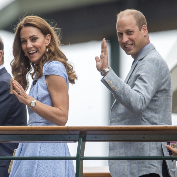 Le prince William, duc de Cambridge, et Catherine (Kate) Middleton, duchesse de Cambridge - Le tournois de Wimbledon 2019, Londres les 12, 13 et 14 juillet 2019.