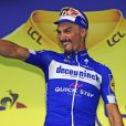 Julian Alaphilippe récupère le Maillot Jaune lors de la 8e étape du Tour de France, remportée par Thomas De Gendt. C'est la 8ème étape de ce 106ème Tour de France : 200 km a parcourir entre Macon et Saint-Etienne, le 13 juillet 2019.