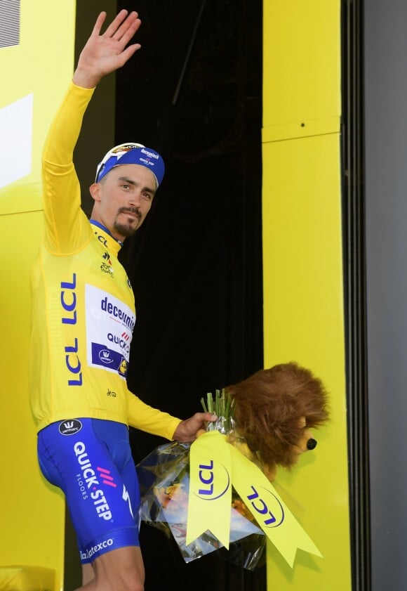 Julian Alaphilippe, maillot jaune du tour de France 2019 lors de l'étape 4 entre Reims et Nancy le 9 juillet 2019. © Nico Vereecken / Panoramic / Bestimage