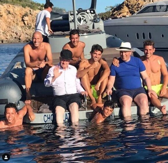La famille Zidane en vacances à Ibiza le 19 juillet 2017.