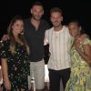 M. Pokora et Christina Milian passent la soirée avec Marine et Hugo Lloris à Ramatuelle, le 5 juillet 2019.