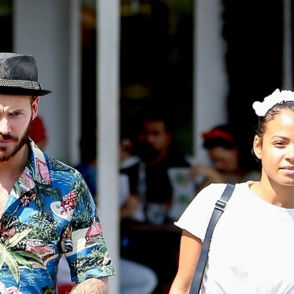 Christina Milian et M. Pokora sont allés faire des courses chez Fred Segal à West Hollywood, le 11 mai 2019.