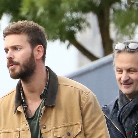 Exclusif - Matt Pokora (M Pokora) tourne les premières scènes de son premier film pour TF1 probablement intitulé "Les Oubliés" ou il interprète le rôle du fils d'une femme atteinte de la maladie d'Alzheimer. © Patrick Bernard/Bestimage