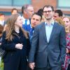 Chelsea Clinton enceinte et son mari Marc Mezvinsky - Les célébrités arrivent Spring Gala 2019 pour la fondation The Diller von Furstenberg Family à New York, le 21 mai 2019