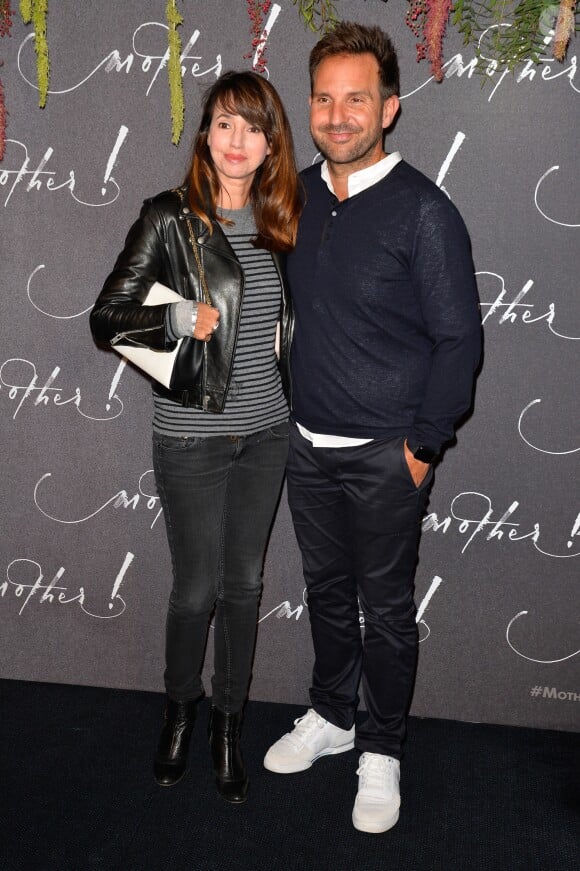 Delphine McCarty et son mari Christophe Michalak - Avant-première du film "Mother!" au cinéma UGC Normandie à Paris, le 7 septembre 2017. © Coadic Guirec/Bestimage