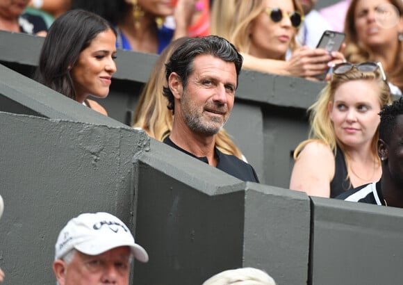Patrick Mouratoglou dans les tribunes du tournoi de Wimbledon 2019 à Londres, le 11 juillet 2019.