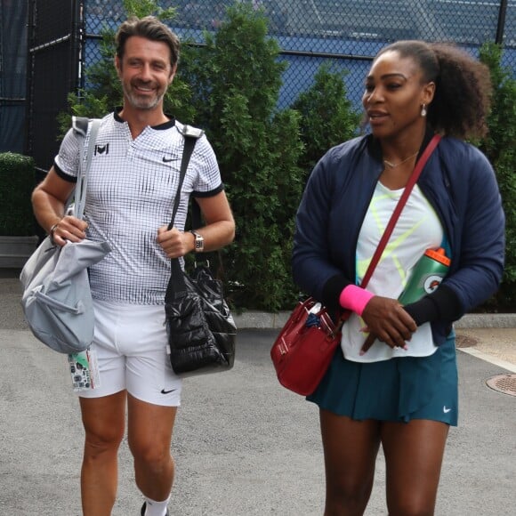 Serena Williams et son coach Patrick Mouratoglou lors du huitième jour de l'US Open 2016 au USTA Billie Jean King National Tennis Center à Flushing Meadow, New York City, New York, Etats-Unis, le 5, Septembre 2016. © John Barrett/Globe Photos/Zuma Press/Bestimage