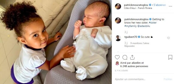 Patrick Mouratoglou annonce la naissance de son deuxième enfant sur Instagram le 20 juillet 2019.