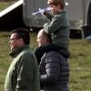 Exclusif - Mike Tindall, Le prince George lors d'une après-midi de détente en famille en marge des courses de chevaux de Burnham dans le Norfolk le 12 avril 2019.