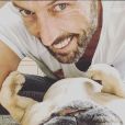 Laurent Kerusoré avec sa chienne Ginette - photo Instagram, le 18 avril 2019