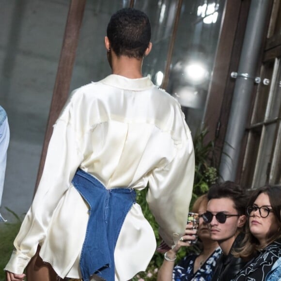 Camille Gottlieb, Louis Ducruet, Charlotte Casiraghi-Rassam et la princesse Stéphanie de Monaco - Défilé Alter Designs mode homme printemps-été 2020, le premier défilé de Pauline Ducruet dans le cadre de la Fashion Week de Paris à la Cartonnerie à Paris le 18 juin 2019. © Cyril Moreau/Bestimage