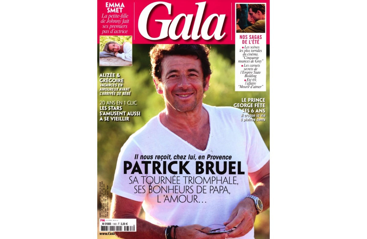 Photo : Patrick Bruel En Couverture De "Gala" (N°1363) - Purepeople