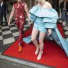 Cole Sprouse et Lili Reinhart dans une tenue signée Salvatore Ferragamo quittent The Pierre Hotel pour se rendre au 71ème Met Gala "Camp: Notes on Fashion", à New York, le 6 Mai 2019.