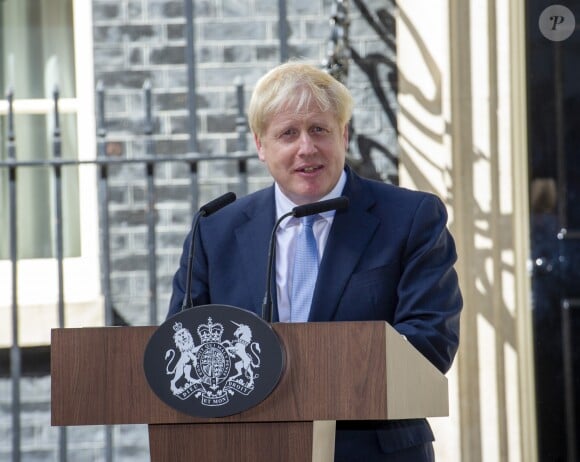 Boris Johnson succède à Theresa May au 10 Downing Street à Londres, en tant que nouveau Premier ministre, à Londres, le 24 juillet 2019.