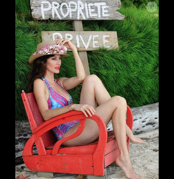 Mareva Galanter à Bora Bora. Photo par Dominique Petras.