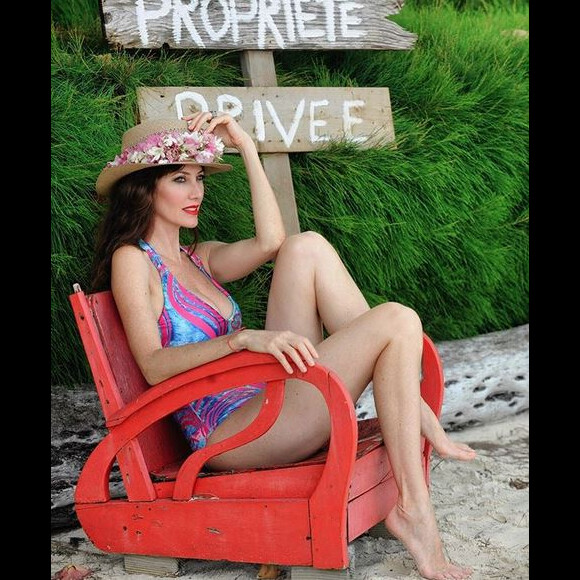 Mareva Galanter à Bora Bora. Photo par Dominique Petras.