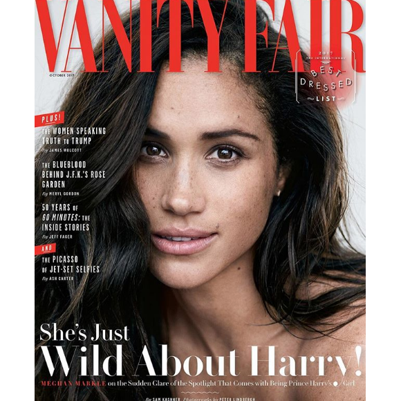 Meghan Markle photographiée par Peter Lindbergh pour "Vanity Fair", en 2016.