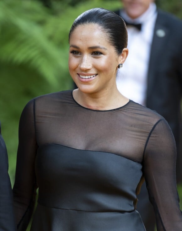 Le prince Harry, duc de Sussex, et Meghan Markle, duchesse de Sussex, à la première du film "Le Roi Lion" au cinéma Odeon Luxe Leicester Square à Londres, le 14 juillet 2019.