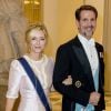 La princesse royale de Grèce Marie-Chantal Miller et le prince de Grèce Paul (Pavlos) - Dîner de gala des 50 ans du prince Frederik de Danemark au château de Christiansborg à Copenhague, Danemark, le 26 mai 2018.