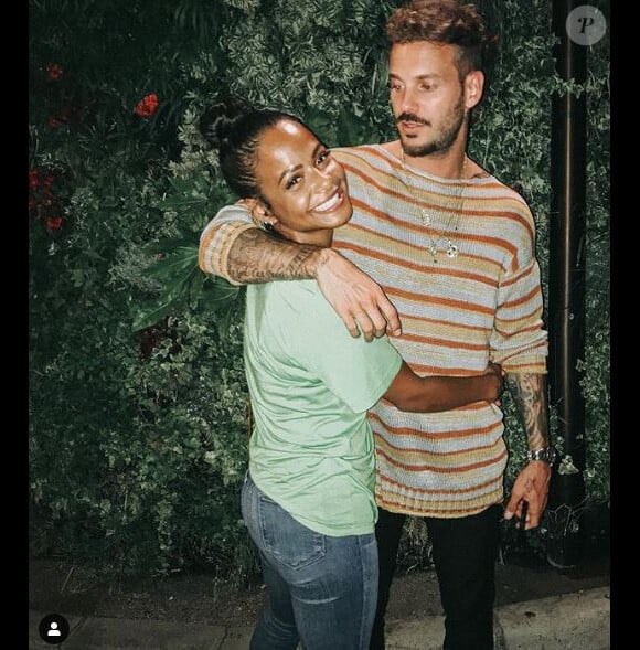 Christina Milian publie une photo avec M. Pokora prise quelques semaines auparavant lors de leurs vacances à Saint-Tropez. Instagram, le 21 juillet 2019.