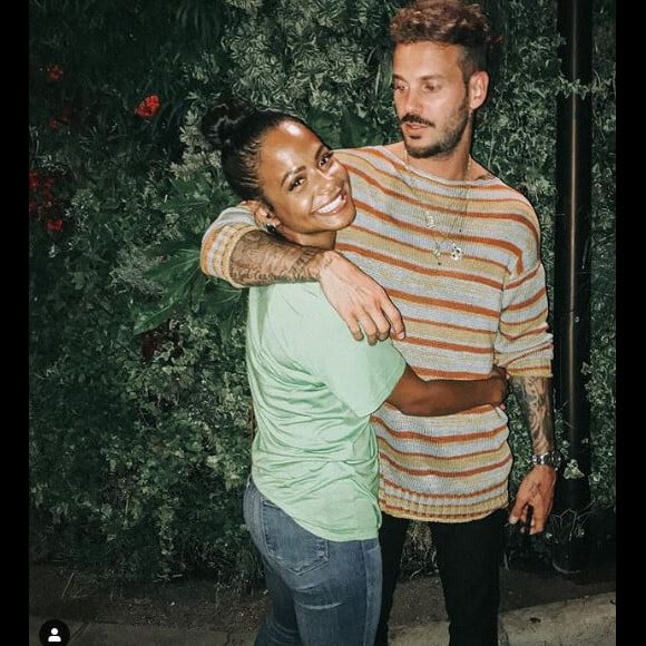 Christina Milian publie une photo avec M. Pokora prise quelques semaines auparavant lors de leurs vacances à Saint-Tropez. Instagram, le 21 juillet 2019.