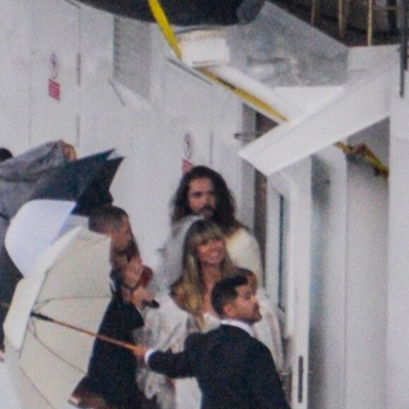 Heidi Klum et Tom Kaulitz se sont mariés à bord du yacht Christina O, au large de Capri. Le 3 août 2019.