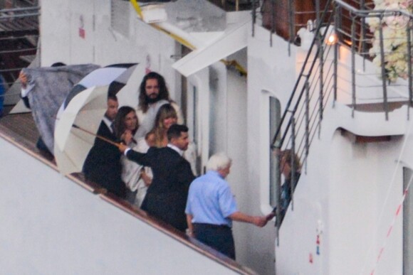 Heidi Klum et Tom Kaulitz se sont mariés à bord du yacht Christina O, au large de Capri. Le 3 août 2019.