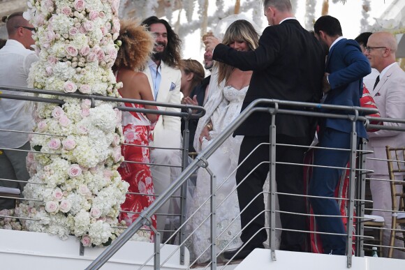 Heidi Klum et Tom Kaulitz se sont mariés à bord du yacht Christina O, au large de Capri. Le 3 août 2019.