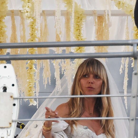Heidi Klum et Tom Kaulitz se sont mariés à bord du yacht Christina O, au large de Capri. Le 3 août 2019.