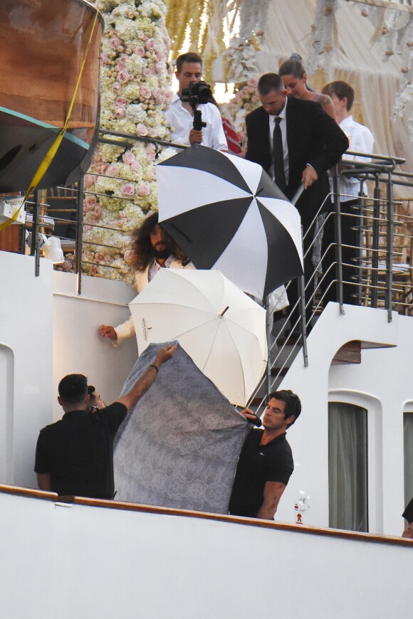 Heidi Klum et Tom Kaulitz se sont mariés à bord du yacht Christina O, au large de Capri. Le 3 août 2019.