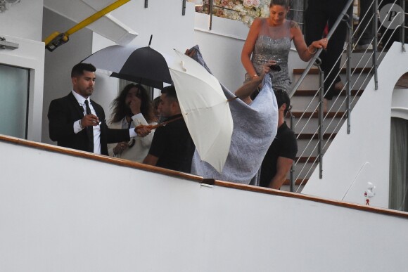 Heidi Klum et Tom Kaulitz se sont mariés à bord du yacht Christina O, au large de Capri. Le 3 août 2019.