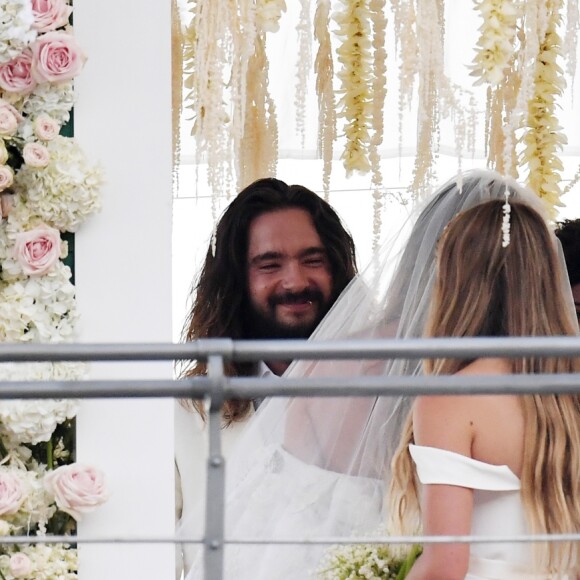 Heidi Klum et Tom Kaulitz se sont mariés à bord du yacht Christina O, au large de Capri. Le 3 août 2019.