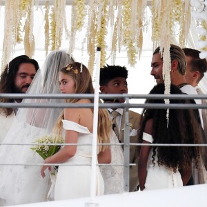 Heidi Klum et Tom Kaulitz se sont mariés à bord du yacht Christina O, au large de Capri. Le 3 août 2019.