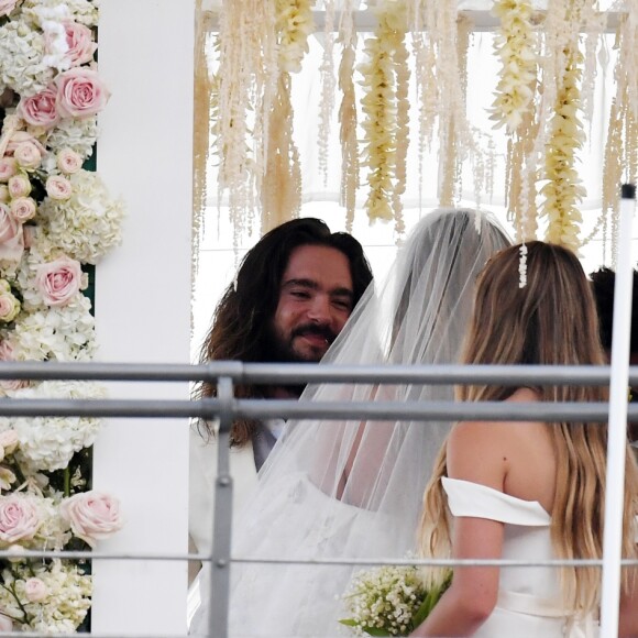 Heidi Klum et Tom Kaulitz se sont mariés à bord du yacht Christina O, au large de Capri. Le 3 août 2019.