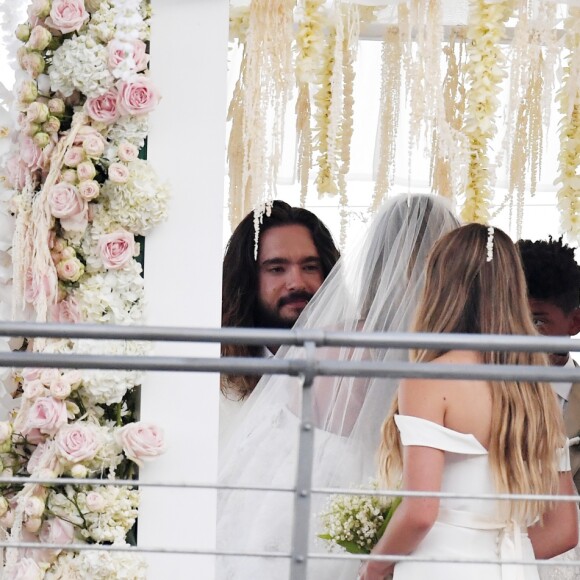 Heidi Klum et Tom Kaulitz se sont mariés à bord du yacht Christina O, au large de Capri. Le 3 août 2019.