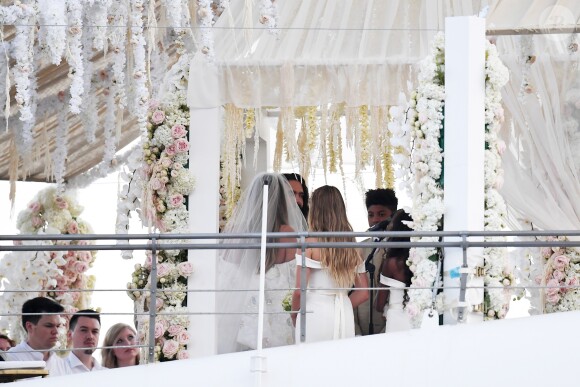 Heidi Klum et Tom Kaulitz se sont mariés à bord du yacht Christina O, au large de Capri. Le 3 août 2019.