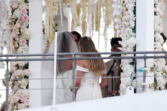 Heidi Klum et Tom Kaulitz se sont mariés à bord du yacht Christina O, au large de Capri. Le 3 août 2019.