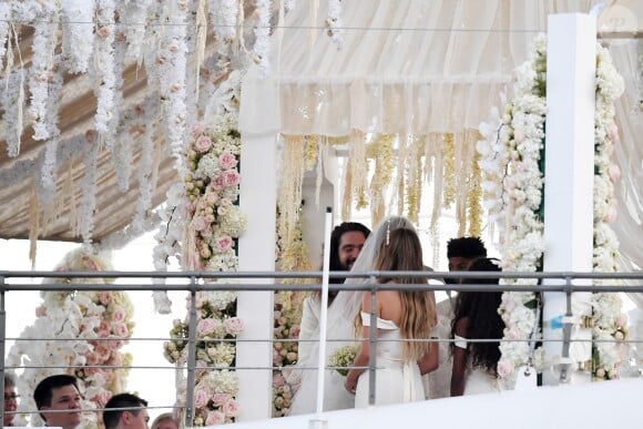 Heidi Klum et Tom Kaulitz se sont mariés à bord du yacht Christina O, au large de Capri. Le 3 août 2019.