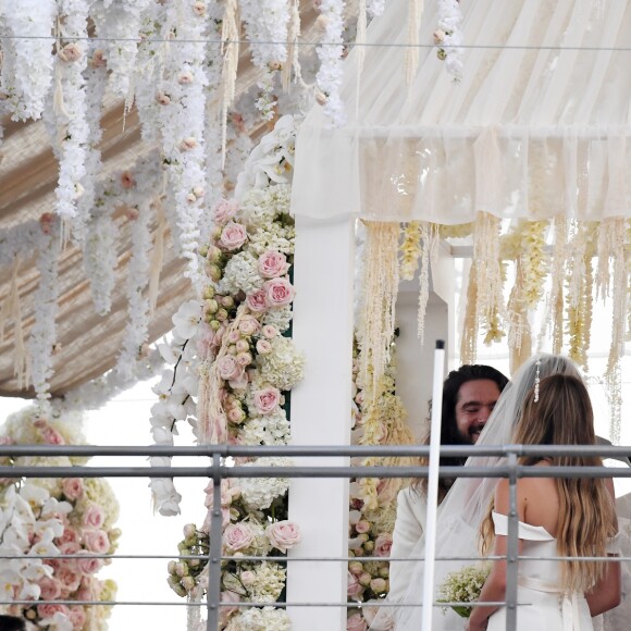 Heidi Klum et Tom Kaulitz se sont mariés à bord du yacht Christina O, au large de Capri. Le 3 août 2019.