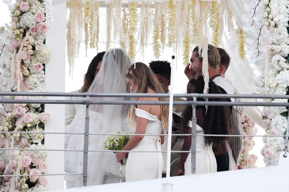 Heidi Klum et Tom Kaulitz se sont mariés à bord du yacht Christina O, au large de Capri. Le 3 août 2019.
