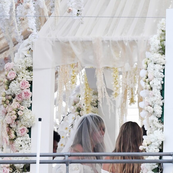 Heidi Klum et Tom Kaulitz se sont mariés à bord du yacht Christina O, au large de Capri. Le 3 août 2019.