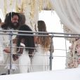 Heidi Klum et Tom Kaulitz se sont mariés à bord du yacht Christina O, au large de Capri. Le 3 août 2019.