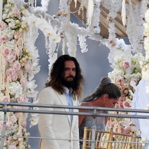 Heidi Klum et Tom Kaulitz se sont mariés à bord du yacht Christina O, au large de Capri. Le 3 août 2019.