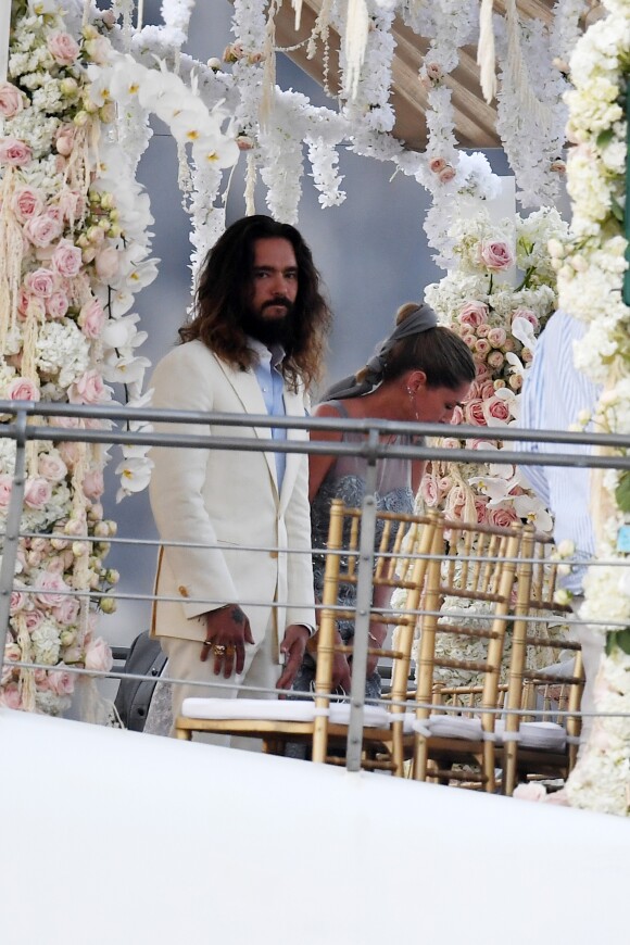 Heidi Klum et Tom Kaulitz se sont mariés à bord du yacht Christina O, au large de Capri. Le 3 août 2019.
