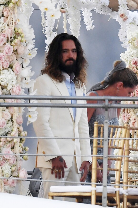 Heidi Klum et Tom Kaulitz se sont mariés à bord du yacht Christina O, au large de Capri. Le 3 août 2019.
