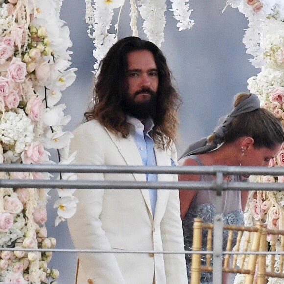 Heidi Klum et Tom Kaulitz se sont mariés à bord du yacht Christina O, au large de Capri. Le 3 août 2019.