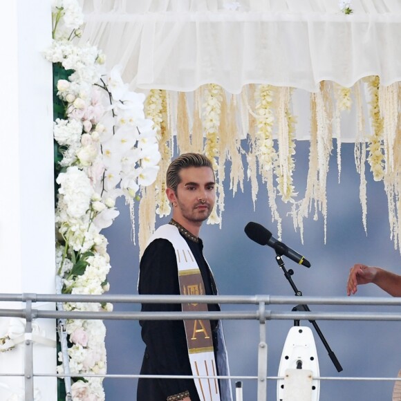 Heidi Klum et Tom Kaulitz se sont mariés à bord du yacht Christina O, au large de Capri. Le 3 août 2019.