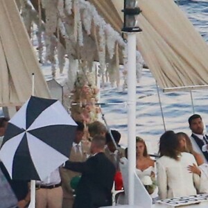 Heidi Klum et Tom Kaulitz se sont mariés à bord du yacht Christina O, au large de Capri. Le 3 août 2019.