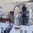 Heidi Klum et Tom Kaulitz se sont mariés à bord du yacht Christina O, au large de Capri. Le 3 août 2019.