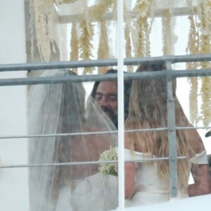 Heidi Klum et Tom Kaulitz se sont mariés à bord du yacht Christina O, au large de Capri. Le 3 août 2019.